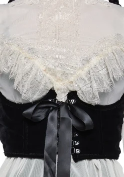 Widow Corsets|Tops*Fall From Grace Velvet Underbust Corset