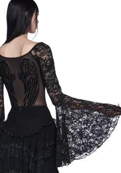 Widow Tops*Fallen Angel Lace Top