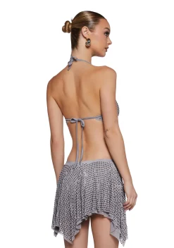 Current Mood Bottoms|Skirts*Fame Dynasty Rhinestone Buckle Wrap Skirt