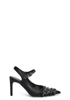 Generation Kiss Heels*Fame Lane Pointed Toe Heels - Black