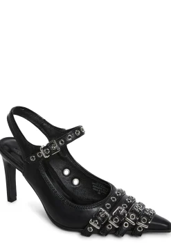 Generation Kiss Heels*Fame Lane Pointed Toe Heels - Black
