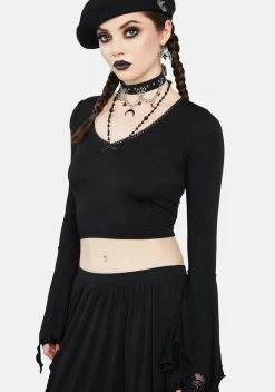 The Grave Girls Tops*Fang Club Crop Top