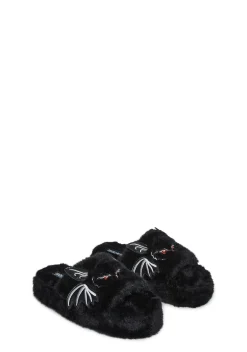 Trickz N' Treatz Flats|Slippers*Fanged Bat Slippers