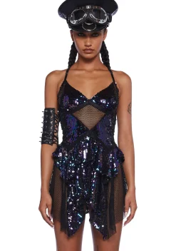 Club Exx Dresses|Mini Dresses*Fantastical Firefly Mini Dress - Black