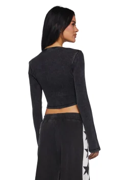 Current Mood Tops|Plus*Fascinating Hook Long Sleeve Top