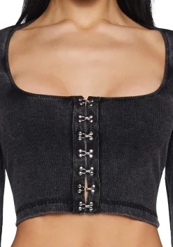 Current Mood Tops|Plus*Fascinating Hook Long Sleeve Top