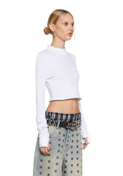 Current Mood Tops*Fast Timez Distressed Thermal