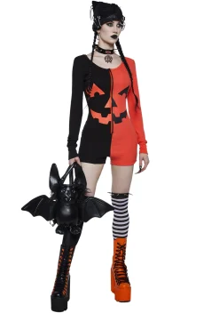 Trickz N' Treatz Jumpsuits & Rompers|Lingerie*Feelin' Hollow Inside Pumpkin Romper