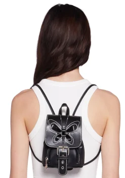 dELiA*s by Dolls Kill Bags*Feeling Good Butterfly Backpack - Black