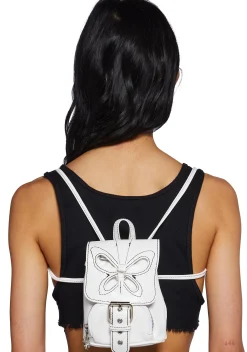dELiA*s by Dolls Kill Bags*Feeling Good Butterfly Backpack - White