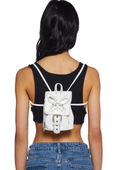 dELiA*s by Dolls Kill Bags*Feeling Good Butterfly Backpack - White