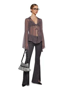 Sugar Thrillz Bottoms|Pants*Fictional Flames Slit Pants