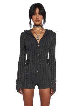 Current Mood Jumpsuits & Rompers|Lingerie*Figure Your Heart Out Knit Romper