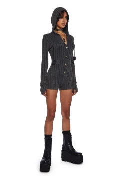 Current Mood Jumpsuits & Rompers|Lingerie*Figure Your Heart Out Knit Romper