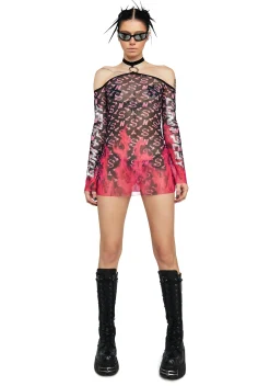 Namilia Dresses|Mini Dresses*Flame Monogram Mini Dress