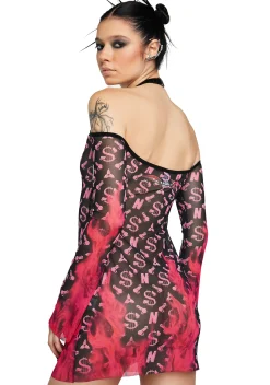 Namilia Dresses|Mini Dresses*Flame Monogram Mini Dress