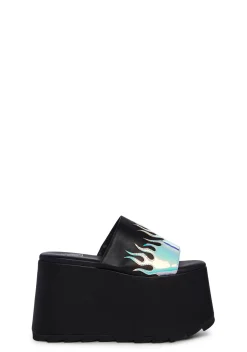 Y.R.U. Platforms|Sandals*Flame Platform Sandals