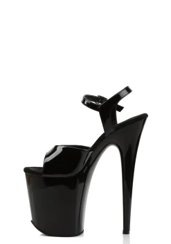 Pleaser Heels|Sandals*Flamingo-809 Ankle Strap Platform Sandals - Black
