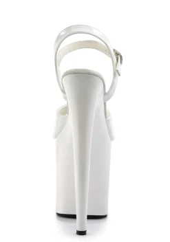 Pleaser Sandals*Flamingo-809 Ankle Strap Platform Sandals - White