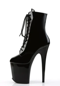 Pleaser Boots*Flamingo-1020 Lace-Up Ankle Boots - Black