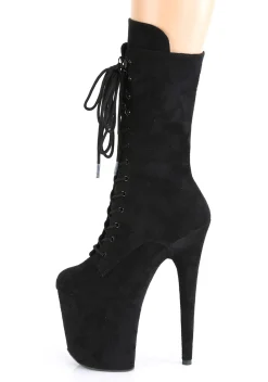 Pleaser Boots*Flamingo-1050 Lace-Up Front Mid Calf Boots
