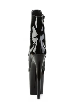 Pleaser Boots|Heels*Flamingo-1021 Peep Toe Vinyl Ankle Boots