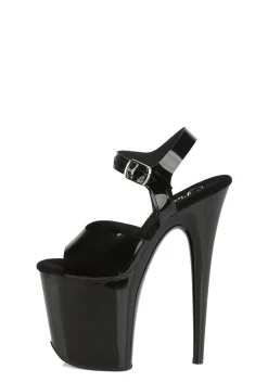 Pleaser Heels|Sandals*Flamingo-808 Platform Strap Sandals - Black