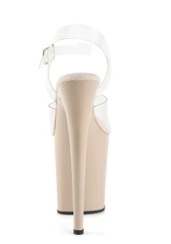 Pleaser Heels|Sandals*Flamingo-808 Platform Strap Sandals - Beige