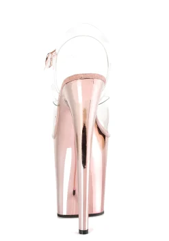 Pleaser Heels|Sandals*Flamingo-808 Platform Strap Sandals - Rose Gold
