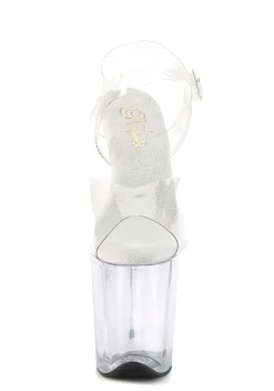 Pleaser Heels|Sandals*Flamingo-808 Platform Strap Sandals - Silver