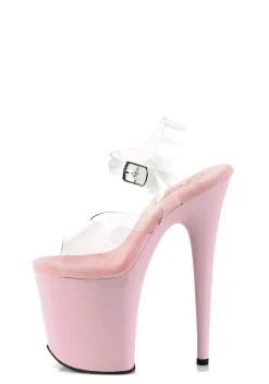 Pleaser Heels|Sandals*Flamingo-808 Platform Strap Sandals - Pink
