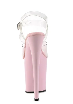 Pleaser Heels|Sandals*Flamingo-808 Platform Strap Sandals - Pink