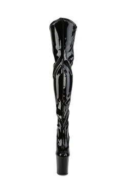 Pleaser Boots|Platforms*Flamingo-3000 Stretch Thigh High Boots