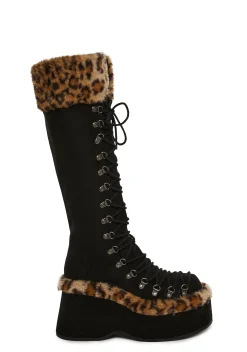 Current Mood Boots|Platforms*Flash On Leopard Boots