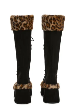 Current Mood Boots|Platforms*Flash On Leopard Boots