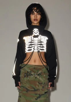 Trickz N' Treatz Outerwear|Sweatshirts & Hoodies*Flesh N' Bones Reflective Hoodie