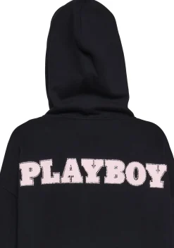 Playboy by Dolls Kill Outerwear|Sweatshirts & Hoodies*Flirt More Zip-Up Hoodie