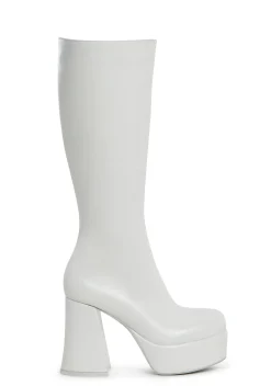 Sugar Thrillz Boots*Flirty Flair Go Go Boots - White