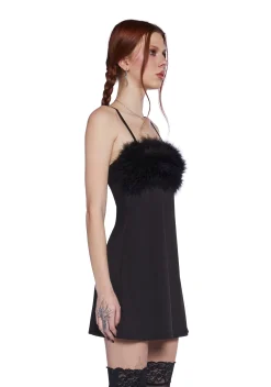 Sugar Thrillz Dresses*Flirty N' Thriving Marabou Dress