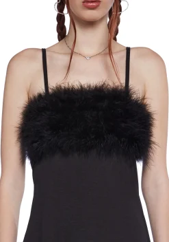 Sugar Thrillz Dresses*Flirty N' Thriving Marabou Dress