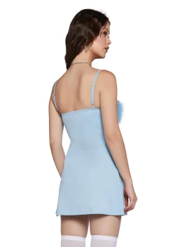 Sugar Thrillz Dresses*Flirty N' Thriving Marabou Dress
