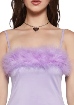 Sugar Thrillz Dresses*Flirty N' Thriving Marabou Dress