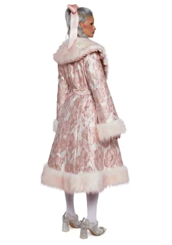 Sugar Thrillz Outerwear|Plus*Floral Fancies Jacquard Coat