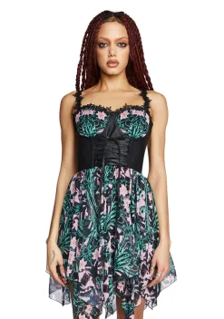 Widow Dresses|Mini Dresses*Floral Oath Mini Dress