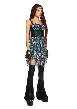 Widow Dresses|Mini Dresses*Floral Oath Mini Dress