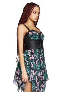 Widow Dresses|Mini Dresses*Floral Oath Mini Dress