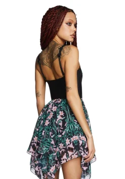 Widow Dresses|Mini Dresses*Floral Oath Mini Dress