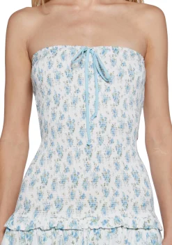 x_Sky to Moon Dresses*Flower Crush Strapless Dress