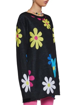 dELiA*s by Dolls Kill Tops|Plus*Flower Power Intarsia Sweater