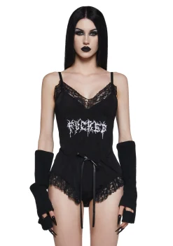 Widow Lingerie|Plus*For Sure Embroidered Teddy